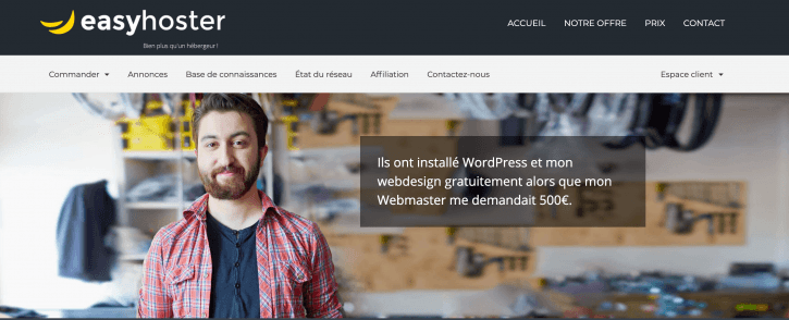 EasyHoster, hébergement web premium WordPress