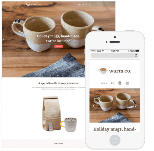 Exemple de thème Shopify