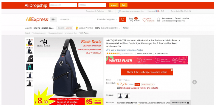 Importer produits AliExpress avec AliDropship