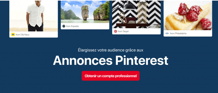 Faire de la publicité sur Pinterest