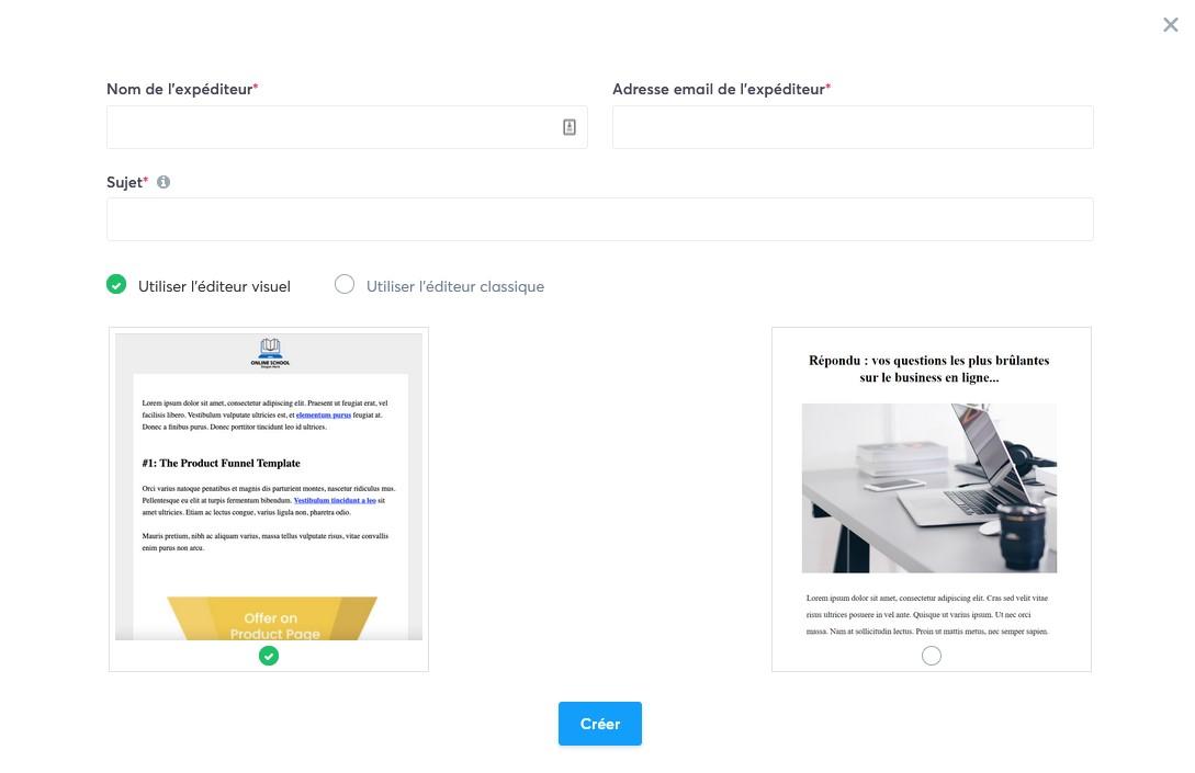 choisir l'objet de sa campagne d'email systeme.io