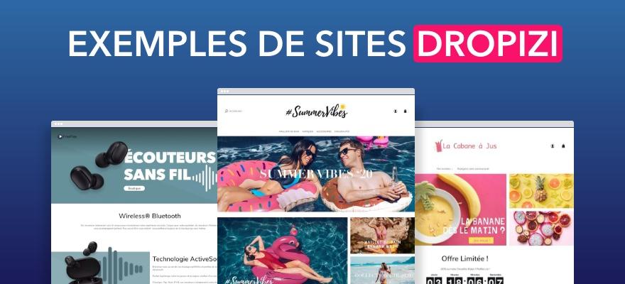 Exemples de sites Dropizi