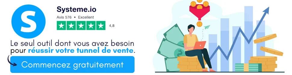 Essayez dès maintenant Systeme.io (gratuitement)